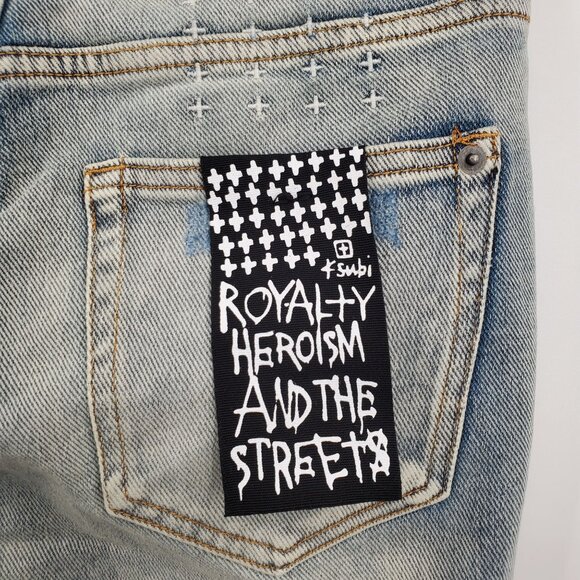 Ksubi Distressed Van Winkle Hunter Jeans Men Size 29 NWT Denim Pants Skinny Fit - Picture 5 of 13